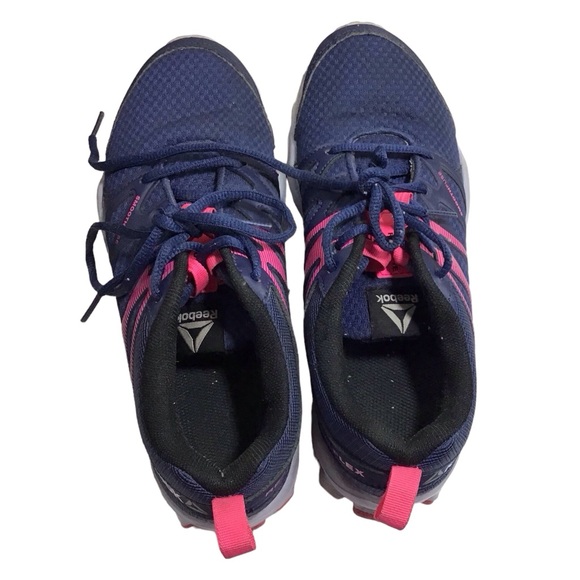 Reebok Realflex Smooth Fuse Women’s Navy Pink Running Shoes 6.5 - Picture 3 of 6